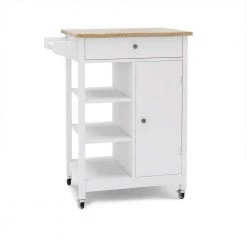 White MDF Kitchen Island by Whatseaso