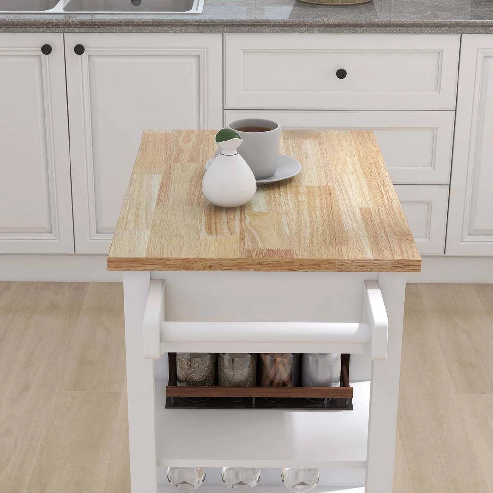 White MDF Kitchen Island by Whatseaso 11 White MDF Kitchen Island by Whatseaso - Image 9