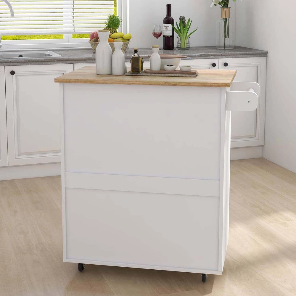 White MDF Kitchen Island by Whatseaso 4 White MDF Kitchen Island by Whatseaso - Image 2