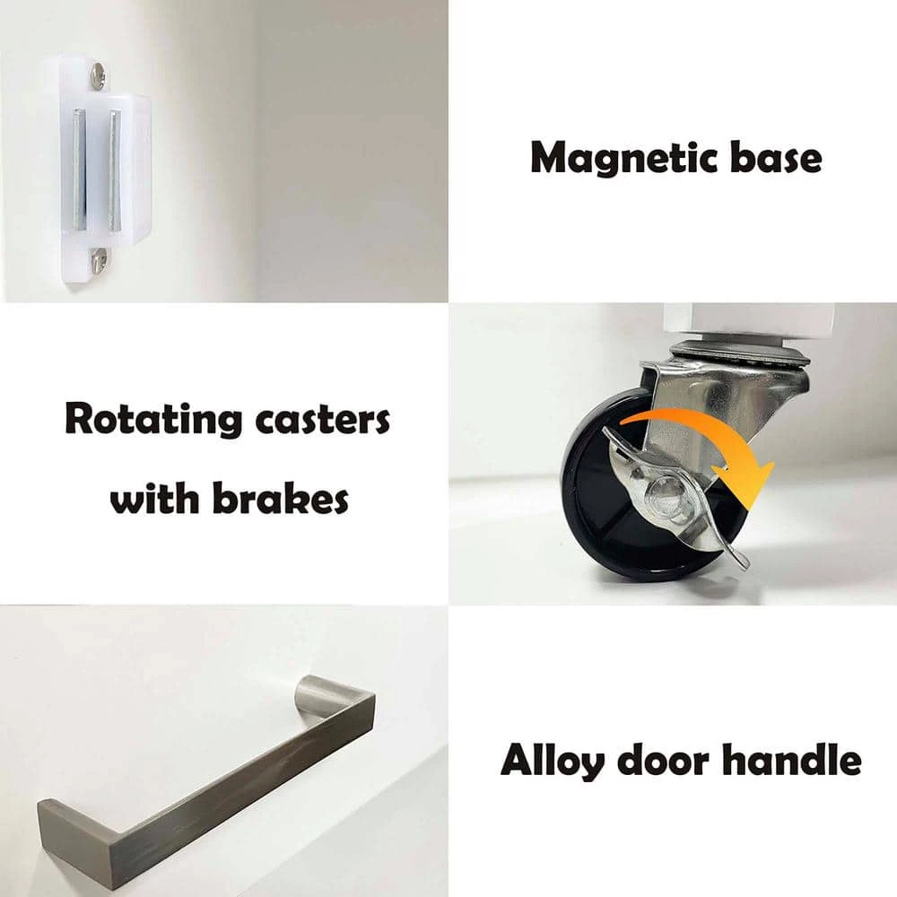 White MDF Kitchen Island by Whatseaso 9 White MDF Kitchen Island by Whatseaso - Image 7