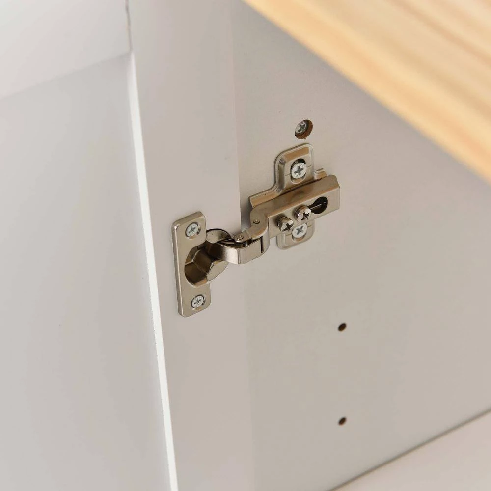 52.76 in. White Kitchen Island with Solid Wood Top and Locking Wheels by Whatseaso 14 52.76 in. White Kitchen Island with Solid Wood Top and Locking Wheels by Whatseaso - Image 12