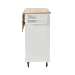 52.76 in. White Kitchen Island with Solid Wood Top and Locking Wheels by Whatseaso 22 52.76 in. White Kitchen Island with Solid Wood Top and Locking Wheels by Whatseaso -BENCH Online Store white whatseaso kitchen islands lnn k110501795 fa 1000