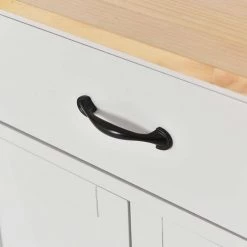 54.3 in. Spice Rack Towel Rack White Kitchen Island with Solid Wood Top and Locking Wheels 4-Door Cabinet and 2-Drawers by Whatseaso 24 54.3 in. Spice Rack Towel Rack White Kitchen Island with Solid Wood Top and Locking Wheels 4-Door Cabinet and 2-Drawers by Whatseaso -BENCH Online Store white whatseaso kitchen islands lnn k110502013 d4 1000