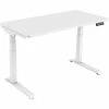 55 in. x 27 in. White Metal Standing Electric Desk with Adjustable Heights by Hanover -BENCH Online Store white white hanover standing desks hsd0421 wht 64 1000