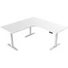 73 in. White Metal Standing Electric Desk with Adjustable Heights and Triple Motor System by Hanover -BENCH Online Store white white hanover standing desks hsd0452 wht 64 1000